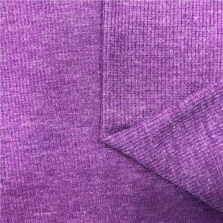 High Quality 2*2rib C/P/Sp 72/24/4, 195GSM, Stripe&Slub Knitting Fabric for Lady's Garment