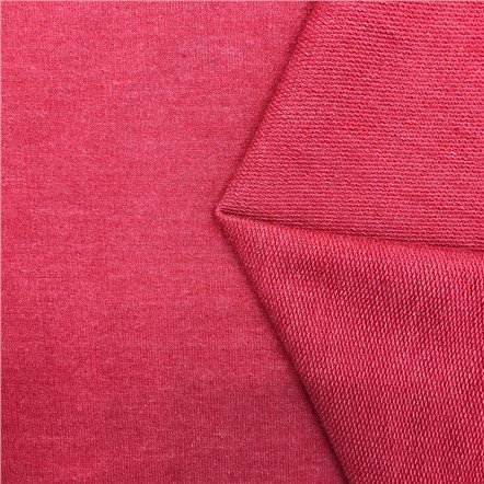 China Textile French Terry Cotton Knitted Fabric for Hoodie,Sweatshirt Fire Retardant Anti-Static Cotton Polyester Fleece Terry Fabric Recycled Polyester Fabric
